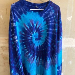 Tye-Dye Cotton Long-sleeve Shirt